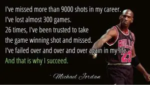 Michael Jordan quote on Success